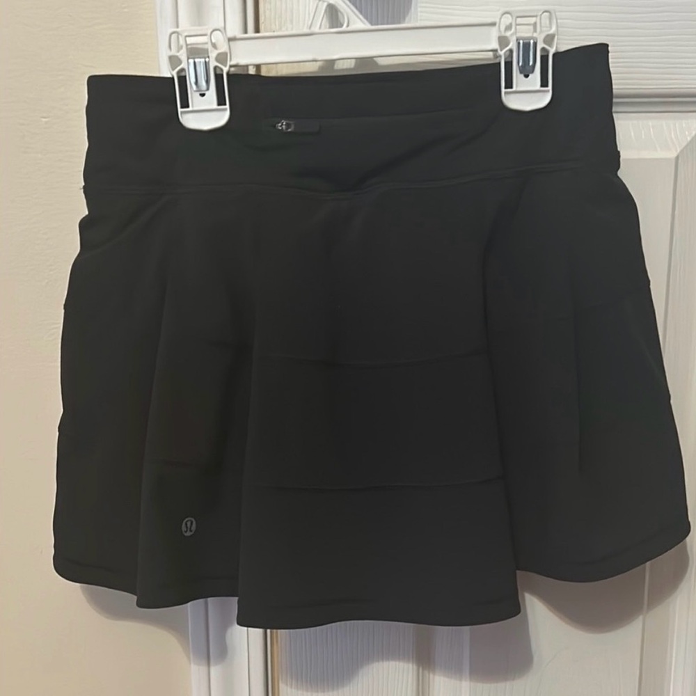 Lululemon Black Pace Rival Mid Rise Skirt - Picture 3 of 6